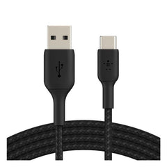 Belkin Boost Charge USB-A to USB-C Braided Cable, 1Mm, Black - CAB002bt1MBK