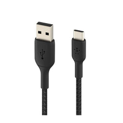 Belkin Boost Charge USB-A to USB-C Braided Cable, 1Mm, Black - CAB002bt1MBK