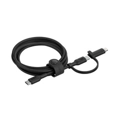 Belkin Boost Charge 2in1 USB-C to USB-C Braided Cable with Lightning adapter, 1.5Mm, Black - CAC003hq1.5MBK