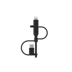 Belkin Boost Charge Universal Cable, USB-A cable with USB-C, Micro-USB and Lightning, Black - CAC001bt1MBK