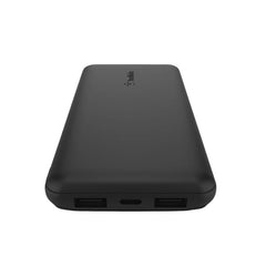 Belkin Boost Charge 3Port & 10000Mah Power Bank with USB-C 15Watts, Dual USB-A, Black - BPB011btBK