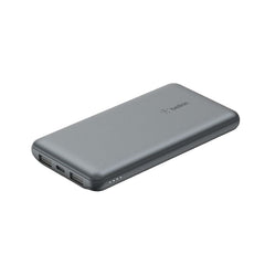 Belkin Boost Charge 3Port & 10000Mah Power Bank with USB-C 15Watts, Dual USB-A, Grey - BPB011btGY