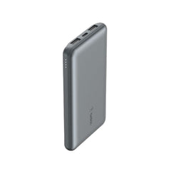 Belkin Boost Charge 3Port & 10000Mah Power Bank with USB-C 15Watts, Dual USB-A, Grey - BPB011btGY