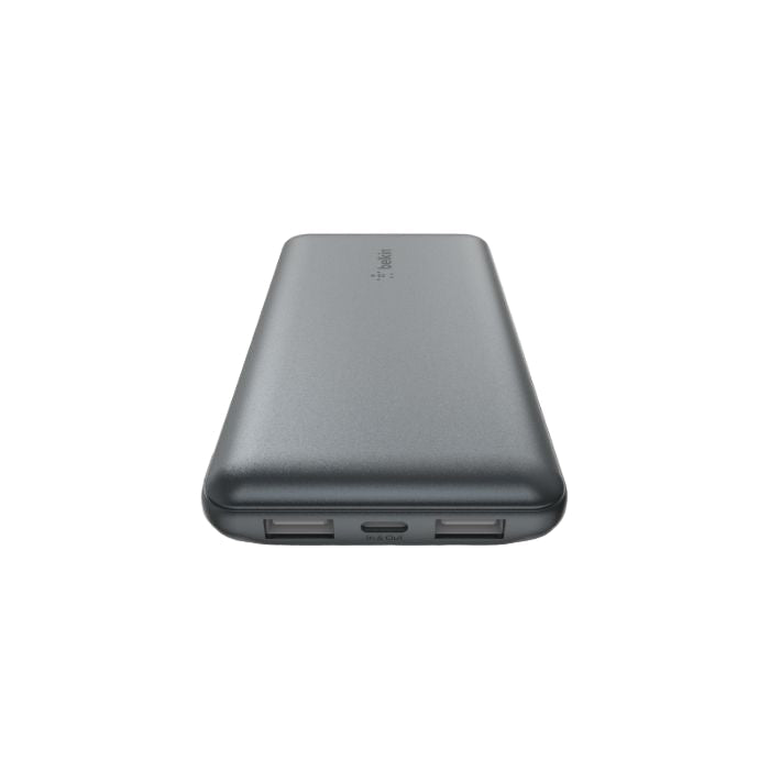 Belkin Boost Charge 3Port & 10000Mah Power Bank with USB-C 15Watts, Dual USB-A, Grey - BPB011btGY