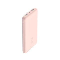 Belkin Boost Charge 3Port & 10000Mah Power Bank with USB-C 15Watts, Dual USB-A, Pink - BPB011btRG
