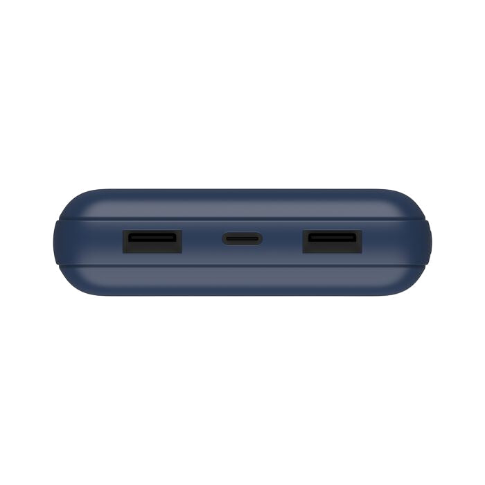Belkin Boost Charge 3-Port & 20000Mah Power Bank with USB-C 15Watts, Dual USB-A, Blue - BPB012btBL