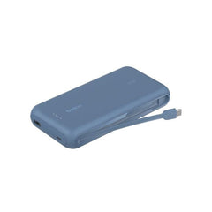 Belkin Boost Charge Power Bank 20000Mah, PD 30Watts with USB-C, Integrated Cable and USB-C & USB-A, Blue - BPB024hqBL