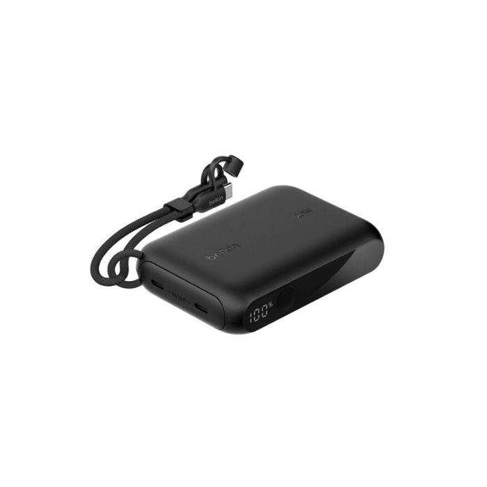 Belkin Boost Charge Power Bank, 20000Mah, Display, PD 20Watts with USB-C Cable, Black - BPB028hqBK