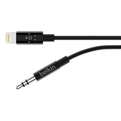 Belkin Audio Cable with Lightning Connector 3.5Mm, 90Cm, Black - AV10172bt03-BLK