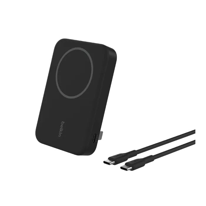 Belkin Boost Charge Qi2 Magnetic Wireless, Power Bank 8000Mah & Stand, 15Watts, Black - BPD007btBK