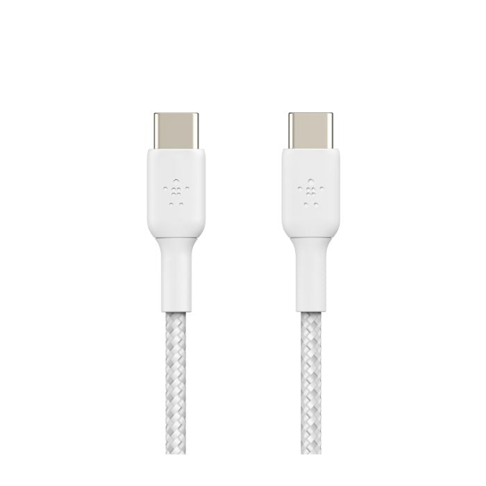 Belkin Boost Charge braided USB-C to USB-C, 2M, 2Pack, White - CAB004bt2MWH2PK