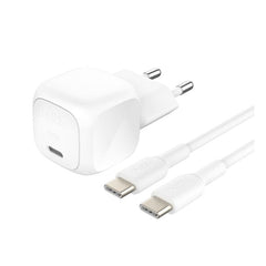 Belkin Cube Wall Charger Boost Charge, USB-C, 20Watts, 1Port, White - WCA009kqWH