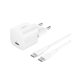 Belkin Wall Charger PD, USB-C, 25Watts, Cable 1Mm, White - WCA012kq1MWH-B6