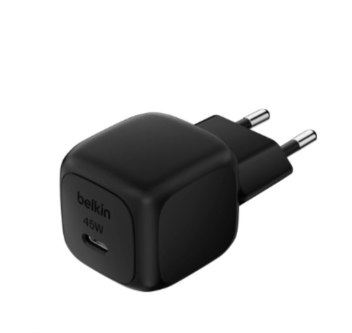 Belkin Cube Wall Charger PD, USB-C, 45Watts, Black - WCA013kqBK