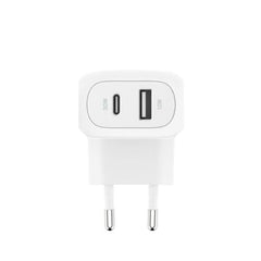 Belkin Wall Charger Boost Charge with PPS, 42Watts, USB-C & USB-A, White - WCB009vfWH