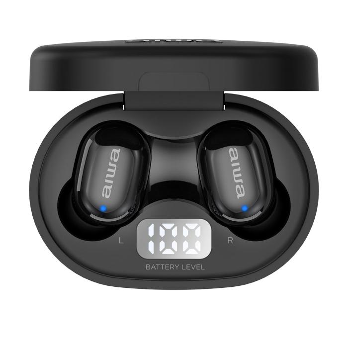 Aiwa Earbuds, Black - EBTW-150BKMKII