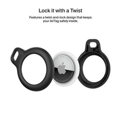 Belkin Secure Holder with Strap for Air Tag, Black - F8W974btBLK