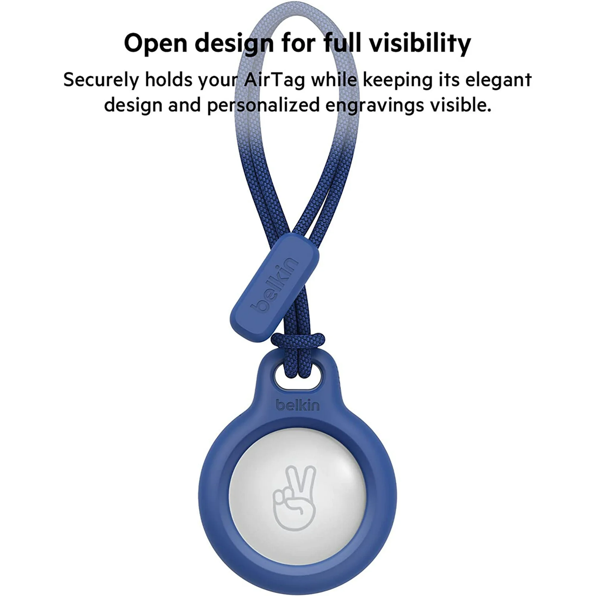 Belkin Secure Holder with Strap for Air Tag, Blue - F8W974btBLU