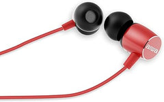 Aiwa Inear Wired Headphones, Red - ESTM-30RD