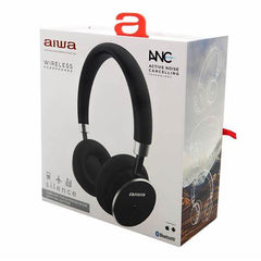 Aiwa Bluetooth Headphones with ANC, Black - HSTBTN-800BK