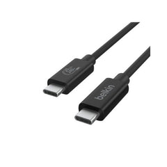 Belkin USB4 Cable, USB-C to USB-C 240W 20Gbps 2M Cable, 4K 60Hz resolution, Black - INZ004bt2MBK