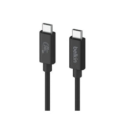 Belkin USB4 Cable, USB-C to USB-C 240W 20Gbps 2M Cable, 4K 60Hz resolution, Black - INZ004bt2MBK