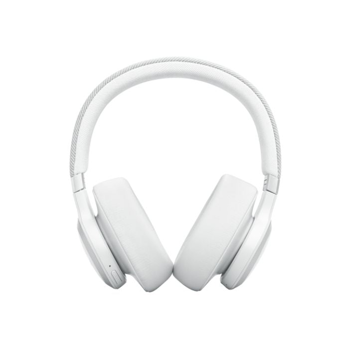 JBL Over-Ear Headphones, Noise Cancelling, White - JBLLIVE770NCSAT