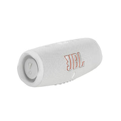 JBL Charge 5 Portable Waterproof Speaker, 40Watts, White - JBLCHARGE5WHT
