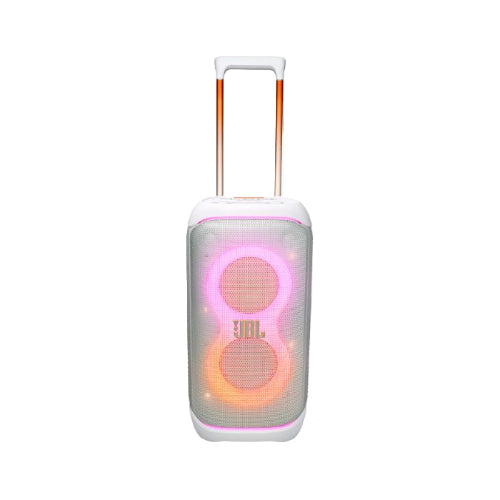 JBL Party box Stage 320 Portable Party Speaker, 240Watts, Wheels, White - JBLPBSTAGE320SWUK