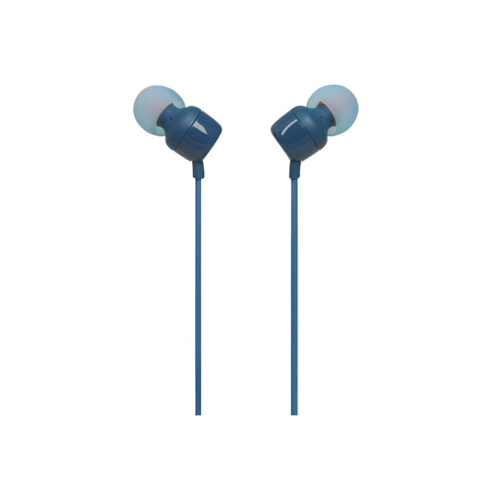 JBL Tune 110 Wired in Ear Headphones, Blue - JBLT110BLU