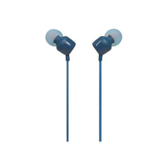 JBL Tune 110 Wired in Ear Headphones, Blue - JBLT110BLU
