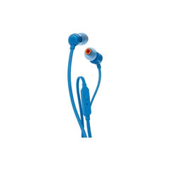 JBL Tune 110 Wired in Ear Headphones, Blue - JBLT110BLU