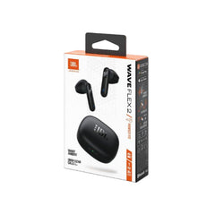 JBL Wave Flex 2 Earbuds True, Wireless, Black - JBLWFLEX2BLK
