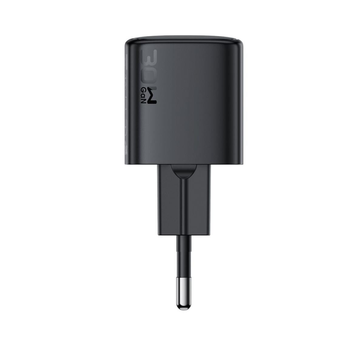 Acefast A118 Pd 30w USB - C Fast Charger Mini Gan Power Adapter Charging Block EU Plug Black