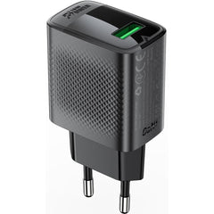 ACEFAST A90 GaN Wall Charger QC 18W Single USB-A Power Adapter - EU Plug - Black