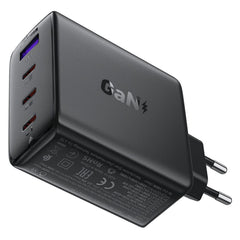 ACEFAST A94 PD 100W GaN Phone Charger 3 Type - C + USB - A Four Ports Power Adapter, EU Plug - Black