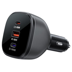 ACEFAST B14 165W USB + Dual Type-C Car Charger Phone Fast Charging Adapter - Black