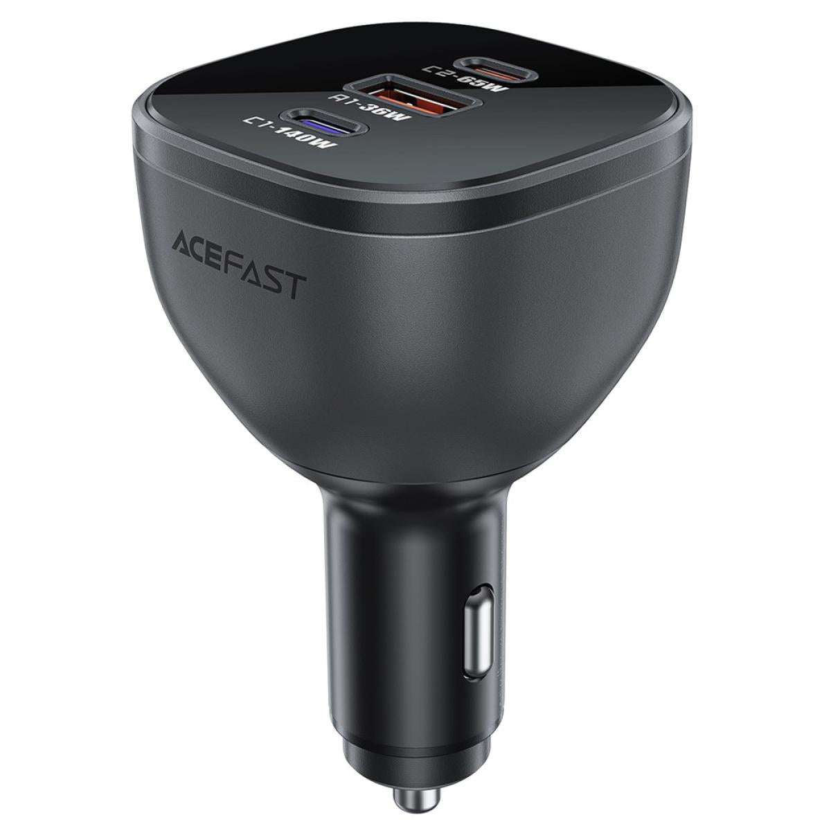 ACEFAST B14 165W USB + Dual Type - C Car Charger Phone Fast Charging Adapter - Black