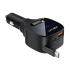 ACEFAST B17 95W Car Charger USB - C + USB - A LED Display Fast Charging Adapater with Retractable Cable - Black