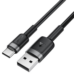 Acefast C22 04 Usb A To Usb C Charging Data Cable Black