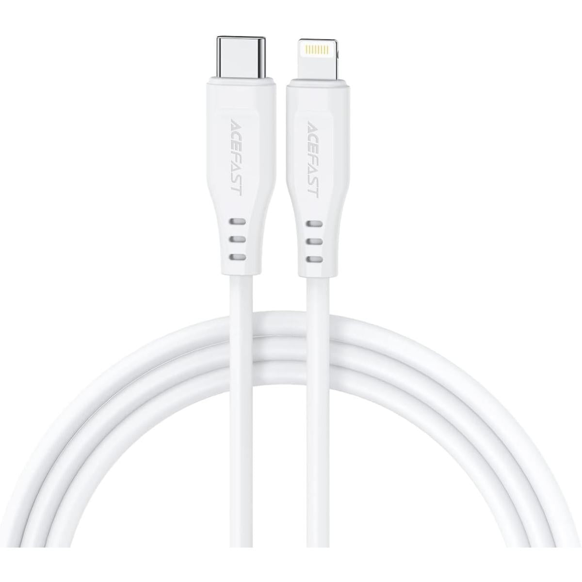 Acefast C3 01 Usb C To Lightning Tpe Charging Data Cable 1.2m White
