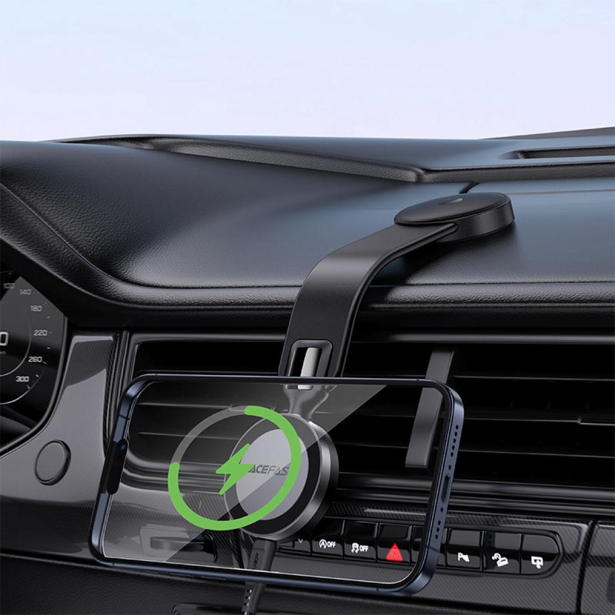 Acefast D37 Car Dashboard Magnetic Wireless Charger Phone Mount Holder