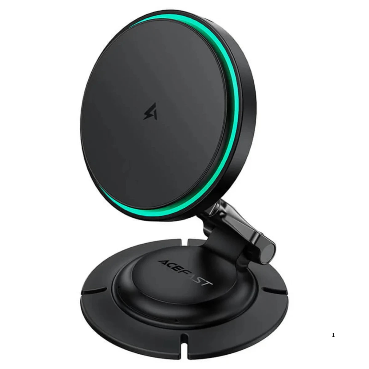 ACEFAST D65 Magnetic Foldable Wireless Charging Car Holder - Black