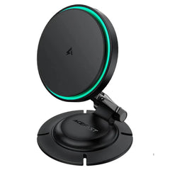 ACEFAST D65 Magnetic Foldable Wireless Charging Car Holder - Black