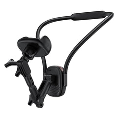 ACEFAST E33 Neck Mount Phone Holder Clamp Type Wearable Phone Clip Bracket for POV Vlog Video - Black