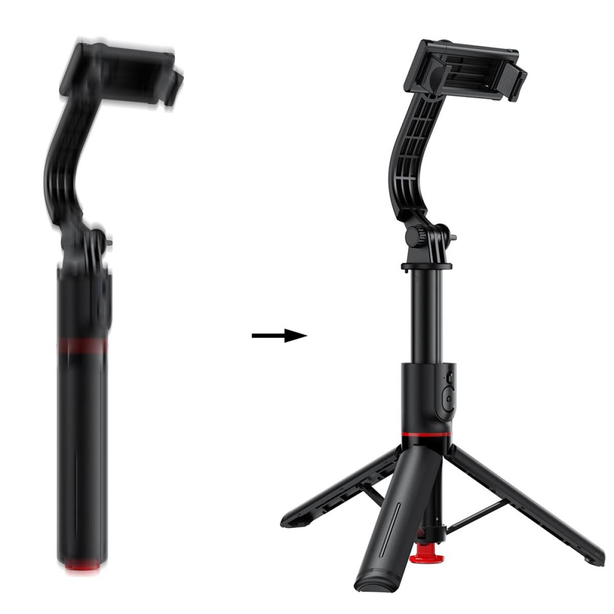 Acefast E42 Selfie Stick Bluetooth Compatible Remote Control Auto Open Tripod Stand Black Acefast E42 Selfie Stick Bluetooth Compatible Remote Control Auto Open Tripod Stand Black