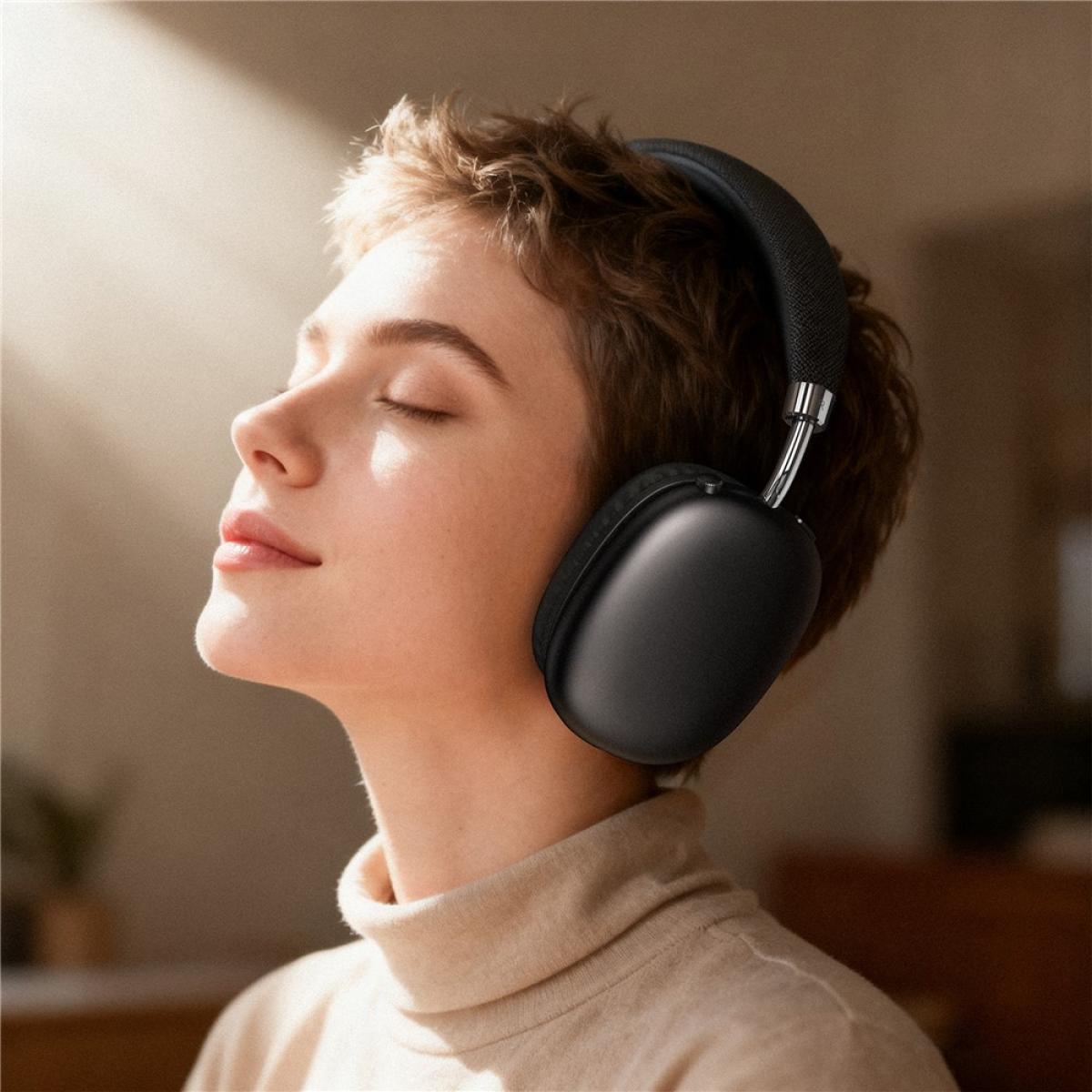 ACEFAST H13 Bluetooth 6.0 - Compatible Headphone Low Latency Over Ear Gaming Headset up to 80 hours Battery Life - Black