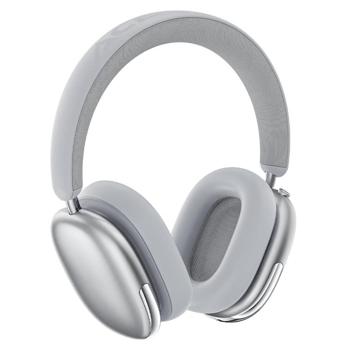 Acefast H9 Anc 30db Hybrid Noise Cancelling Wireless Bluetooth 5.4 Headphone 40mm Speaker Music Sports Over The Ear Hifi Headsets Offering 55 Hours Of Music Time Or 40 Hours Of Talk Time Silver