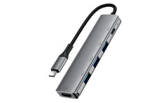 Acefast J16 5 In 1 Usb C Hub 4k Hd Pd 90w Fast Charging 5gbps Data Transfer Docking Station Gray