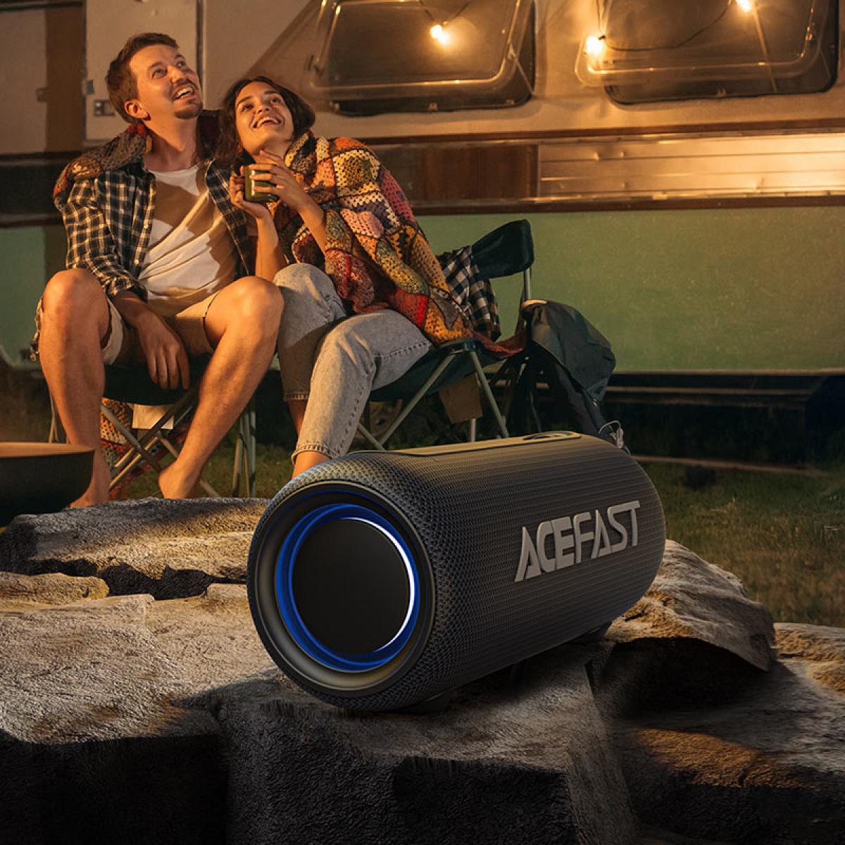 ACEFAST K2 Air Portable Bluetooth-Compatible Speaker 40W High Power IPX5 Waterproof Speaker up to 10 hours Playtime - Black ACEFAST K2 Air Portable Bluetooth-Compatible Speaker 40W High Power IPX5 Waterproof Speaker up to 10 hours Playtime - Black